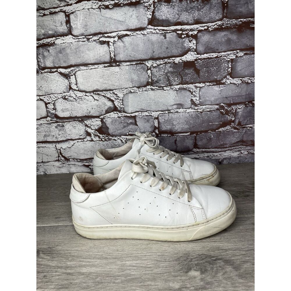 Alma Mater White Leather Lace Up Casual Sneakers Women’s Sz 37EU/6.5M US